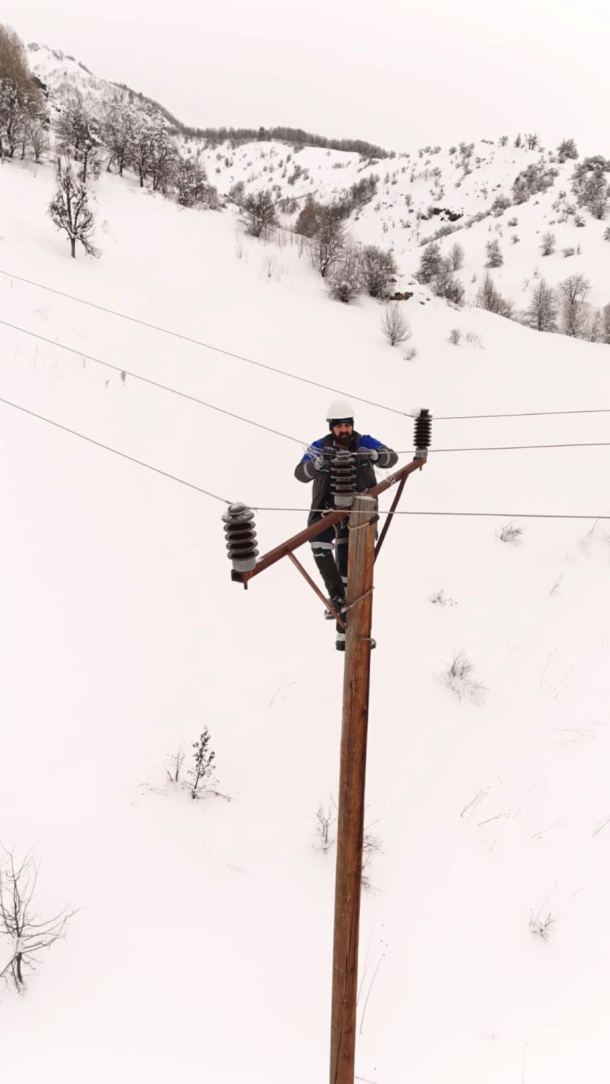 Çoruh EDAŞ'da kar mesaisi 3