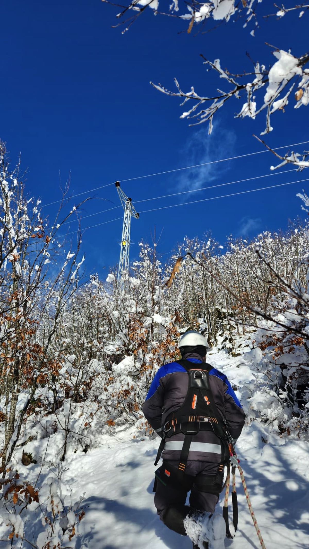 Çoruh EDAŞ'da kar mesaisi 4