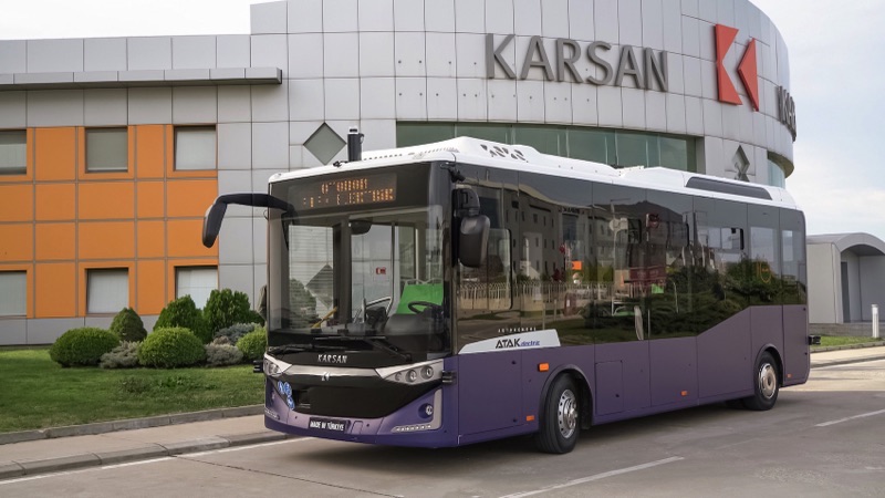 Antalya’nın ilk elektrikli otobüsü Karsan e-ATAK  5