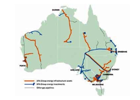 APA Avustralya doğalgaz boru hattını genişletiyor