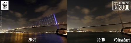 Cumartesi günü ışıklar iklim için kapanacak