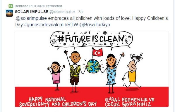 Solar Impulse 23 Nisan`ı kutladı