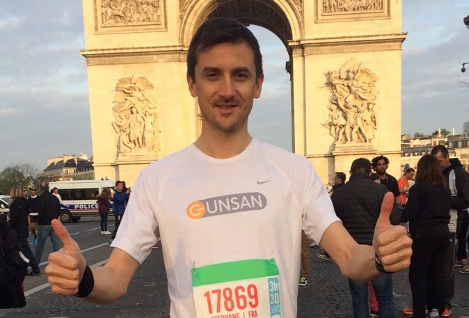 Günsan CEO`su Paris`te koştu