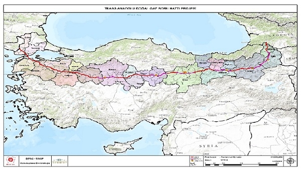 TANAP`ta çalışmalar takvime uygun sürüyor