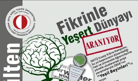 ODTÜ 2016 yılının yeşil beyinlerini arıyor