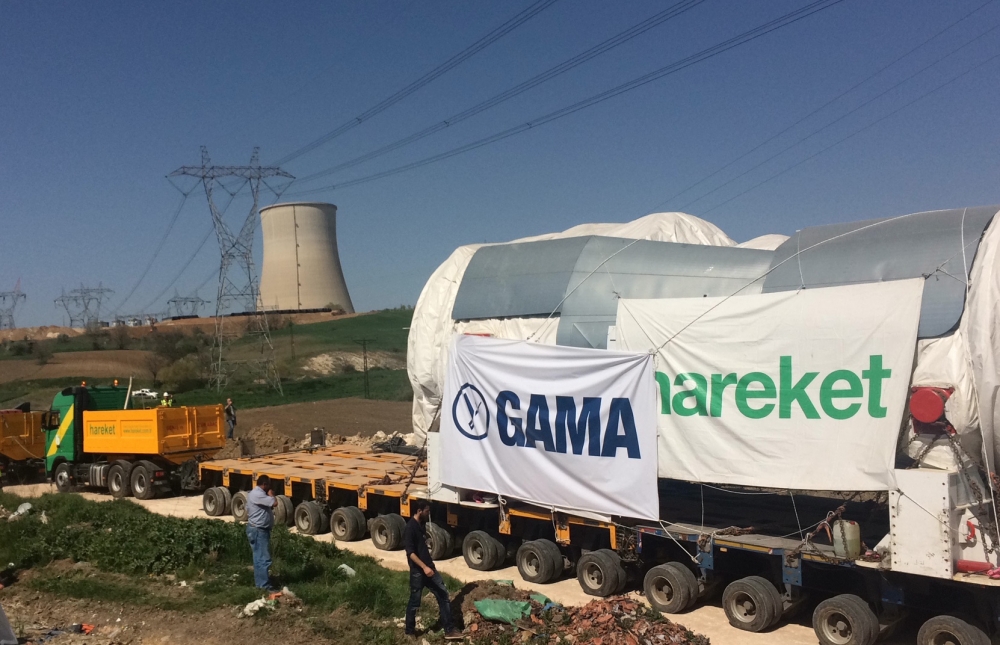 Hamitabat’ın 600 MW’lik yeni türbini sahaya indi