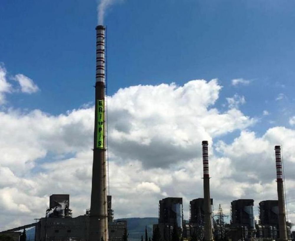Greenpeace'ten kömür teşviklerine karşı eylem