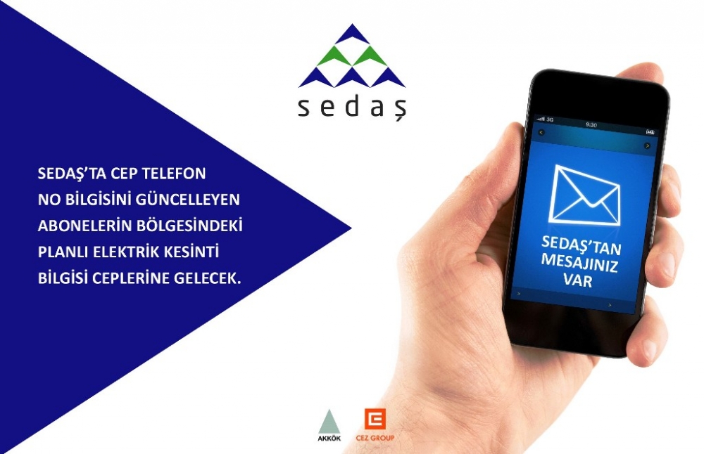 SEDAŞ elektrik kesintilerini SMS ile bildirecek