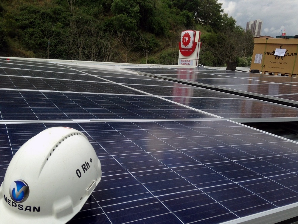 TP istasyonunun güneş panelleri Yingli Solar'dan