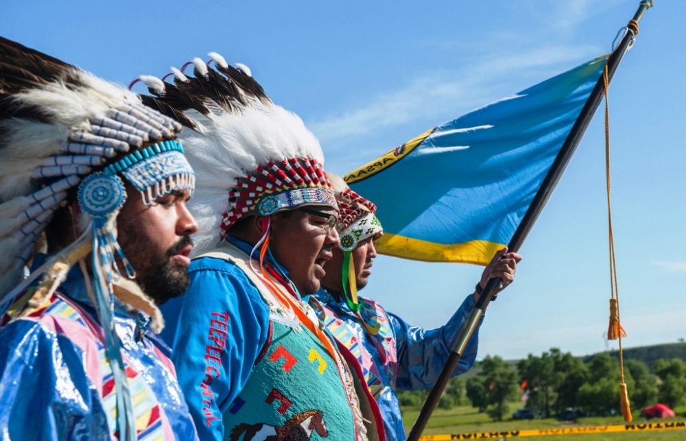 Kızılderililerden Dakota petrol boru hattı protestosu