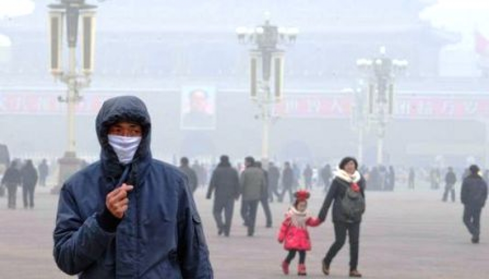 Çin'de hava kirliliği için kırmızı alarm