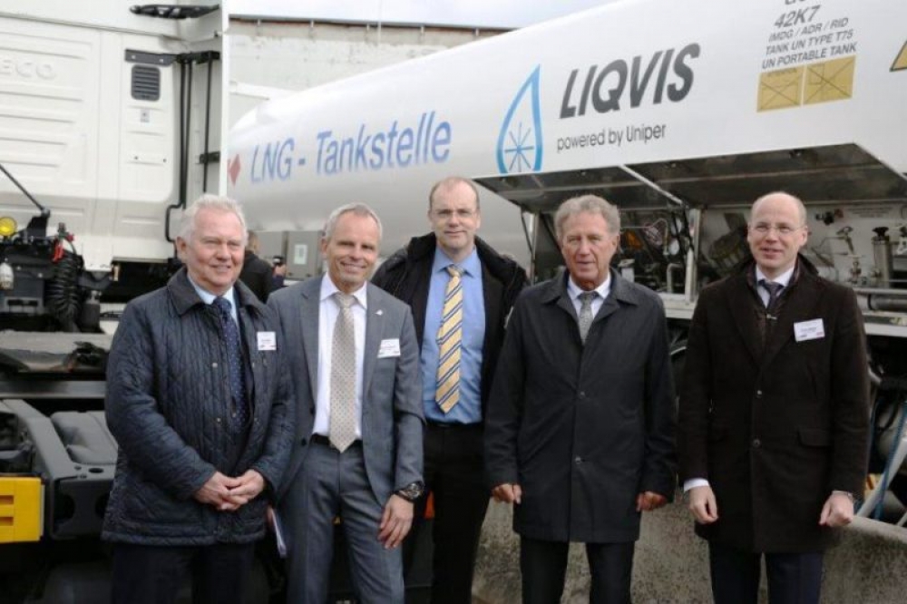 Berlin'de ilk LNG dolum istasyonu açıldı