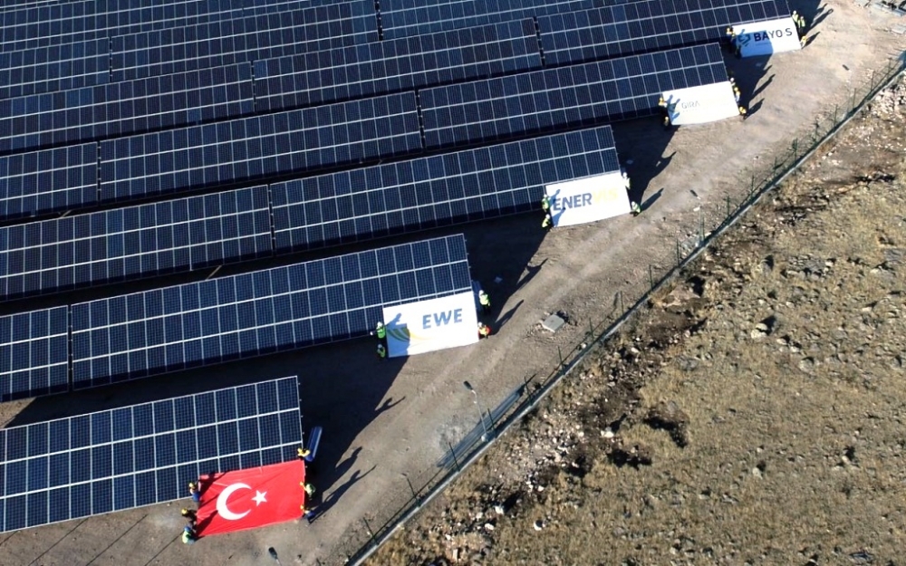 EWE Turkey'in Kayseri'deki GES'i elektrik üretmeye başladı