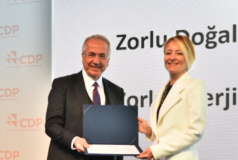 Zorlu şirketlerine CDP Türkiye İklim Liderliği Ödülü
