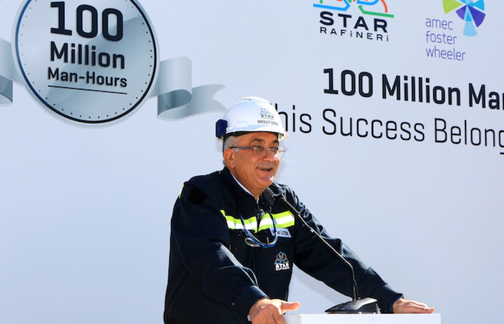 Star Rafineri inşaatında 100 milyon adam-saat