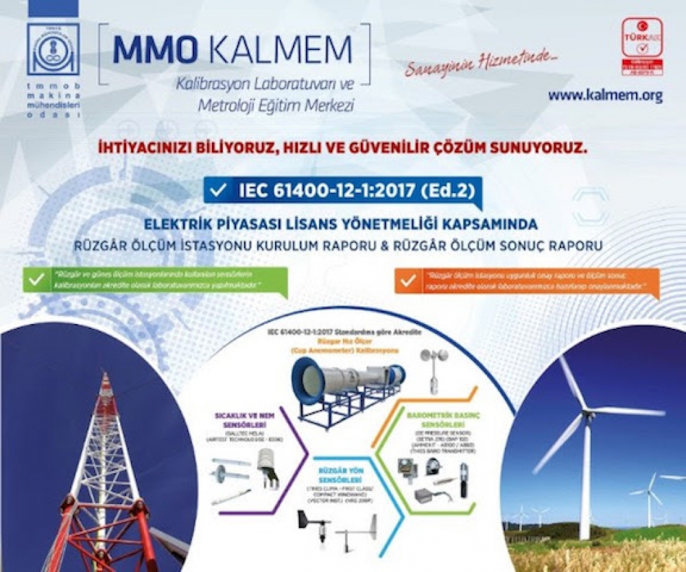 MMO rüzgar santrallerinin ölçümlerini onaylamaya başladı