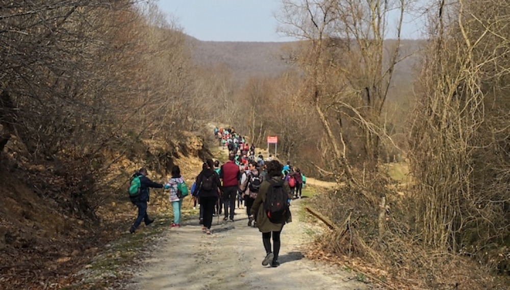 Doğaseverler su için yürüdü