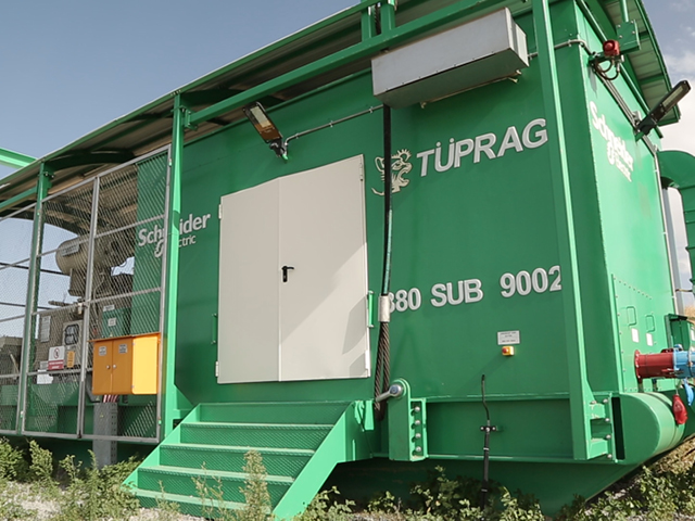 Schneider’in yer değiştirebilir trafosu Tüprag madeninde
