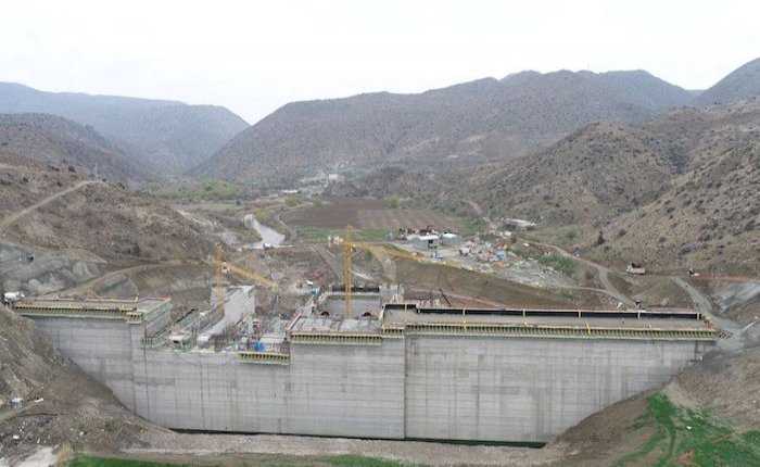 Gürsöğüt HES inşa çalışmaları devam ediyor