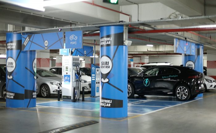 Eşarj istasyonlarında yüzde 100 yenilenebilir enerji kullanılıyor