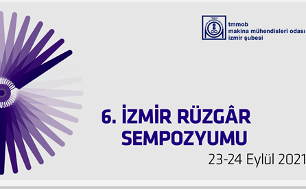 6. İzmir Rüzgâr Sempozyumu 23-24 Eylül 2021’de