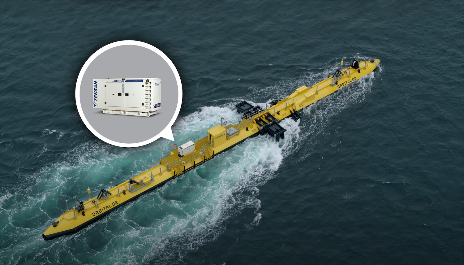 Dev türbinin jeneratörü Teksan’dan