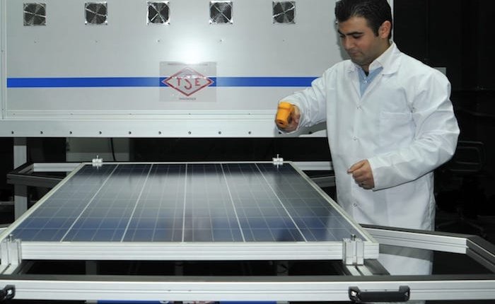 TSE güneş paneli test laboratuvarı tam kapasite çalışıyor 