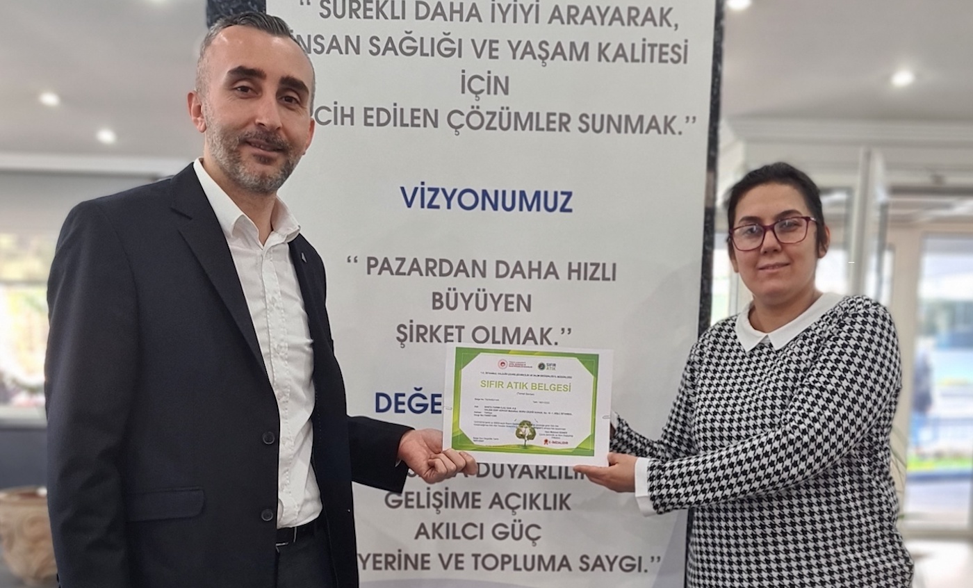 Santa Farma merkez binası sıfır atık belgesi aldı