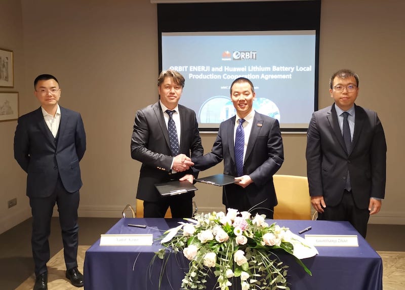 Huawei ve Orbit yerli lityum pil için birlikte çalışacak