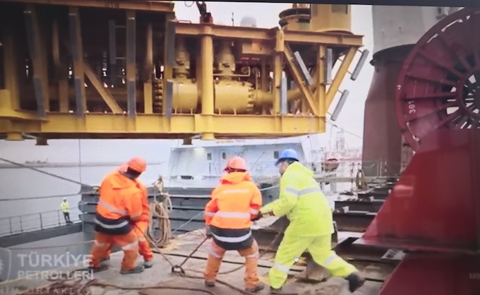 Karadeniz gazında Çepni gaz haznesi deniz tabanına yerleştirildi