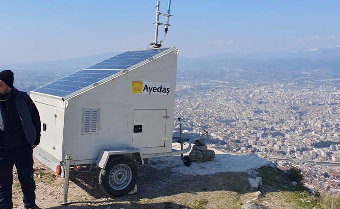 Deprem bölgesine Afet Haberleşme Sistemi kuruldu