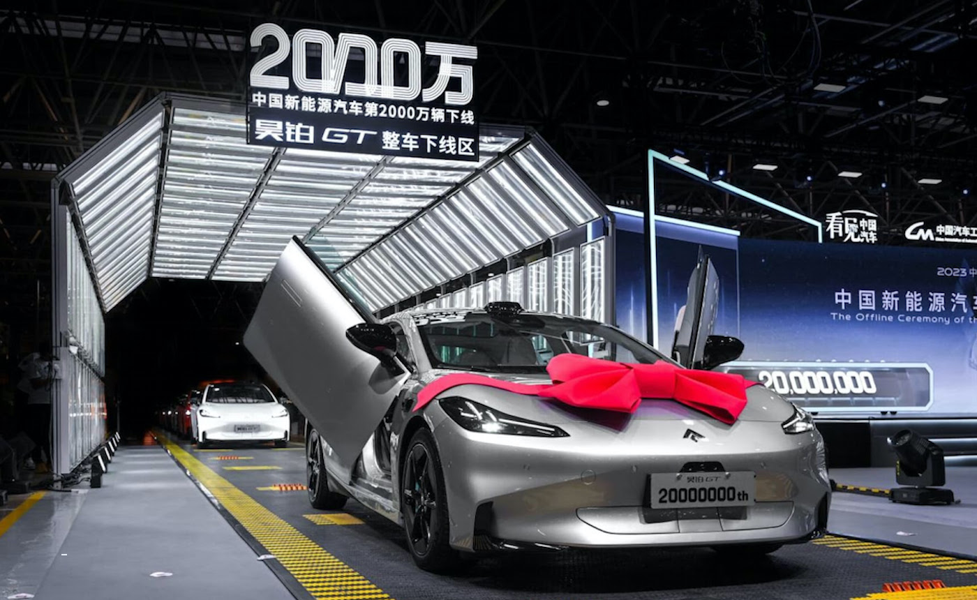 Çin 20 milyonuncu elektrikli aracı üretti