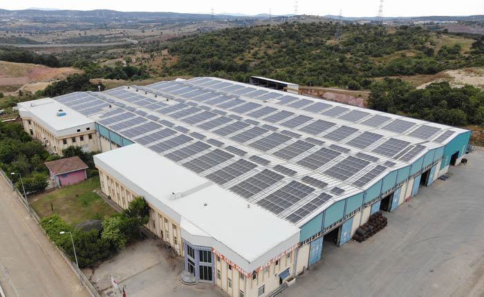 Ayes Çelik Dilovası fabrikasına çatı GES kurdurdu