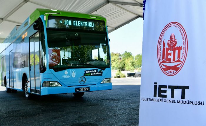 İBB 2006 model dizel otobüsü elektrikliye çevirdi