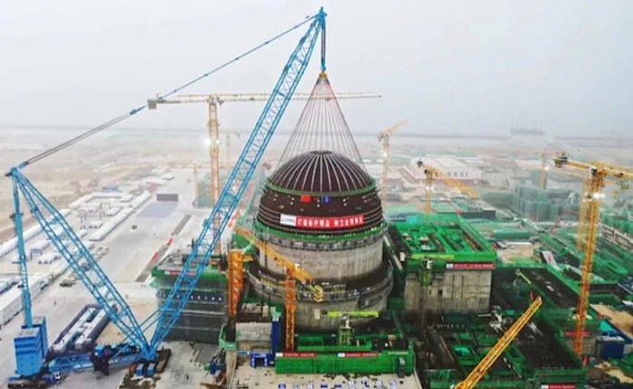 Çin nükleer santralin ilk ünite inşasına başladı
