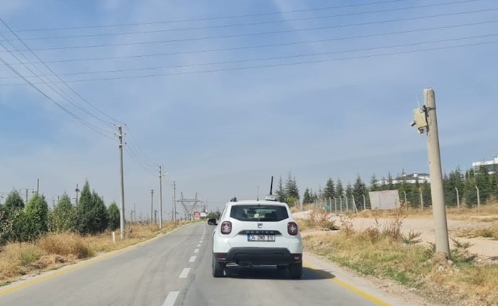 OEDAŞ direklerdeki arızaları seyir halindeki araçtan tespit ediyor