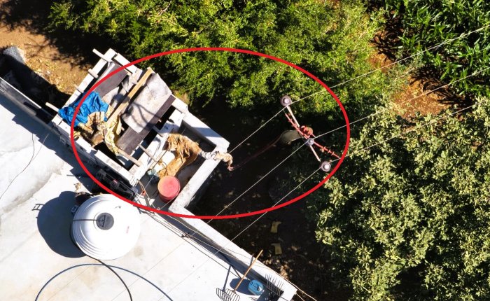 Tarlayı sulayan kaçak trafo Dicle Elektrik dronuna yakalandı