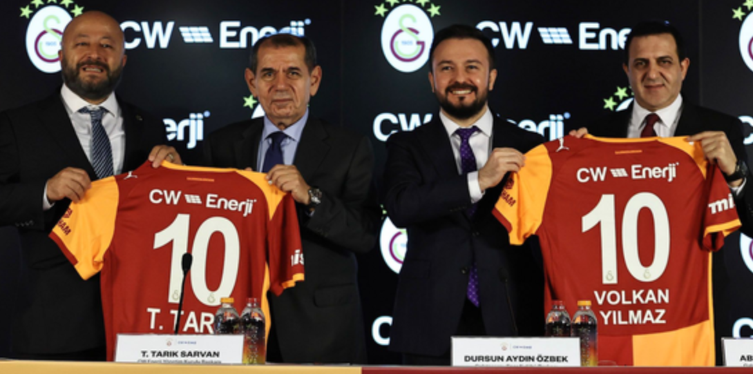 CW Enerji, Galatasaray'ın forma sırt sponsoru oldu