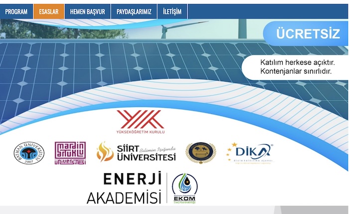 Enerji Akademisi’ne katılım için başvurular başladı