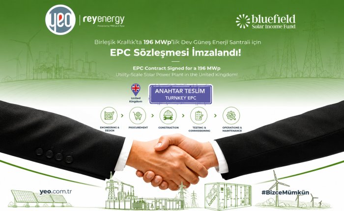 YEO Teknoloji Bluefield ile İngiltere'de güneşe imza attı