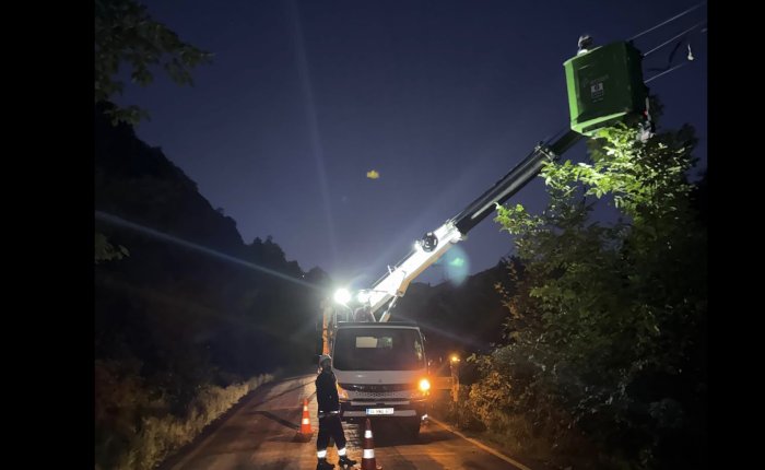 Çoruh EDAŞ Rize'de selin ardından şebeke arızalarını giderdi
