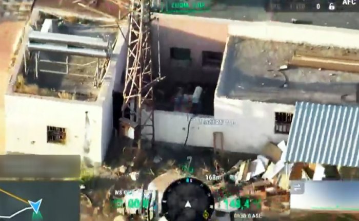 Römorktaki trafo dronun gözünden kaçmadı