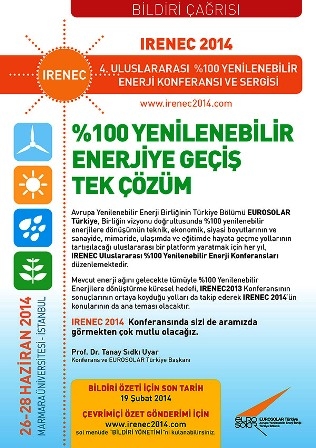 Yüzde 100 Yenilenebilir Enerji konferansı Haziran`da