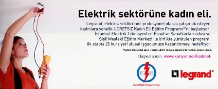 Legrand ile Elektriğe Kadın Eli Değecek!