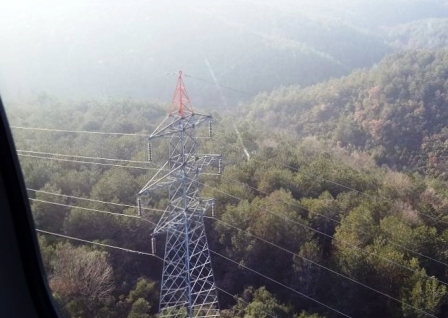 Enerji nakil hatlarına havadan bakım onarım