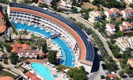 Kuşadası Ephesia Hotel`in sıcak suyu güneşten