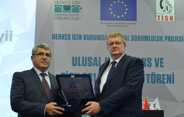 Şişecam`a sürdürülebilirlik ödülü