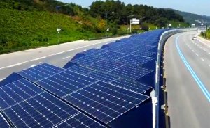 G.Kore'de güneş enerjili bisiklet yolu