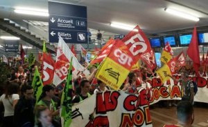 Fransa’da demiryolu işçileri de greve gidiyor